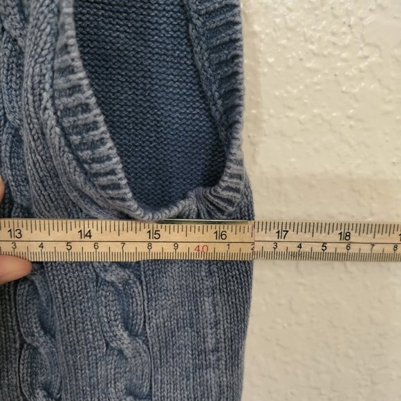 Aeropostale Women's Knit Vest Light Blue Size Medium - Picture 4 of 7